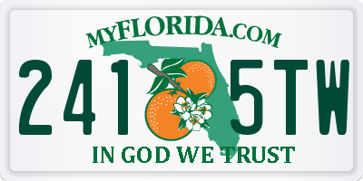FL license plate 2415TW