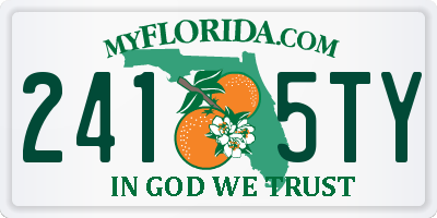 FL license plate 2415TY