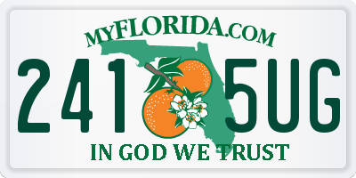 FL license plate 2415UG
