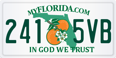 FL license plate 2415VB
