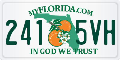 FL license plate 2415VH
