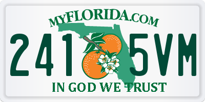 FL license plate 2415VM