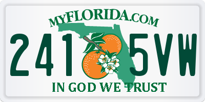 FL license plate 2415VW