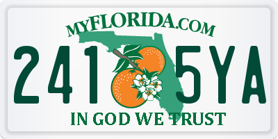 FL license plate 2415YA