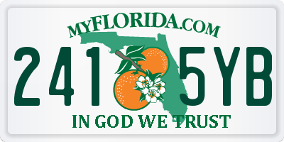 FL license plate 2415YB