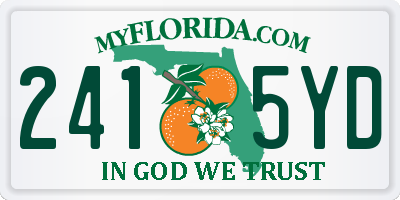 FL license plate 2415YD