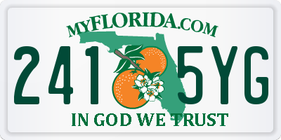FL license plate 2415YG