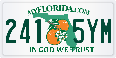 FL license plate 2415YM
