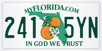 FL license plate 2415YN