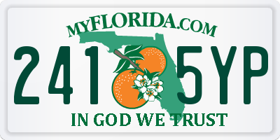 FL license plate 2415YP