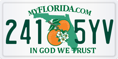 FL license plate 2415YV
