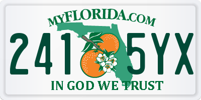 FL license plate 2415YX