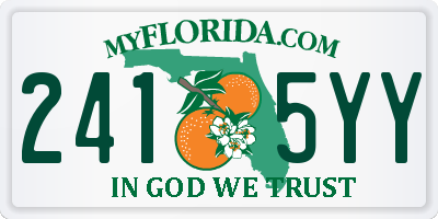 FL license plate 2415YY