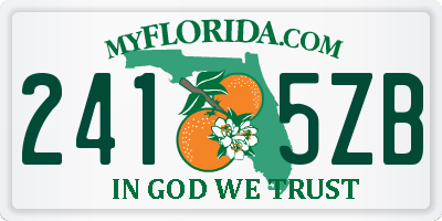 FL license plate 2415ZB