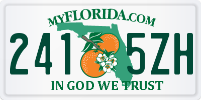 FL license plate 2415ZH