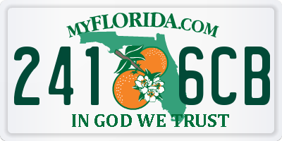 FL license plate 2416CB