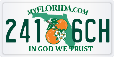 FL license plate 2416CH