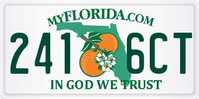 FL license plate 2416CT