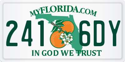 FL license plate 2416DY