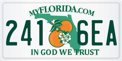 FL license plate 2416EA