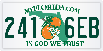FL license plate 2416EB