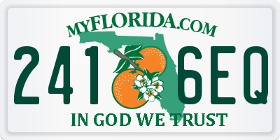 FL license plate 2416EQ