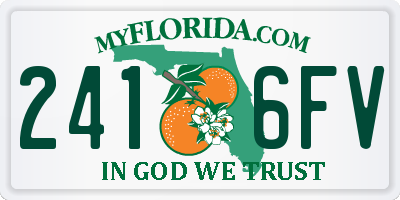 FL license plate 2416FV