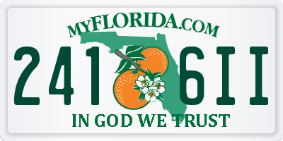 FL license plate 2416II