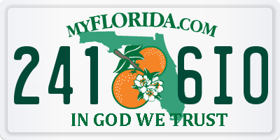 FL license plate 2416IO