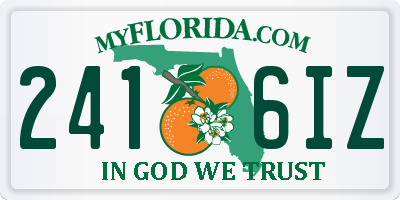 FL license plate 2416IZ