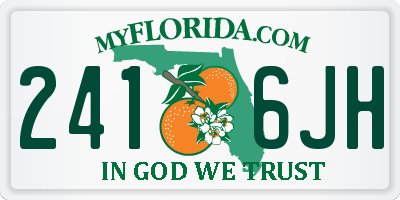 FL license plate 2416JH