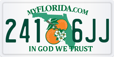 FL license plate 2416JJ