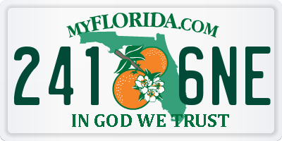 FL license plate 2416NE