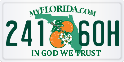 FL license plate 2416OH