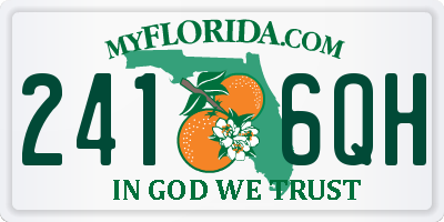 FL license plate 2416QH