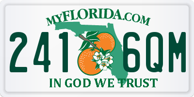 FL license plate 2416QM