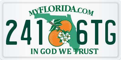 FL license plate 2416TG