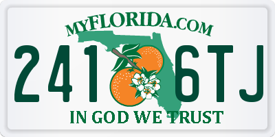 FL license plate 2416TJ