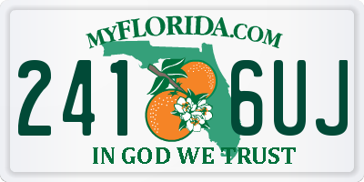 FL license plate 2416UJ