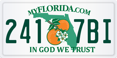 FL license plate 2417BI