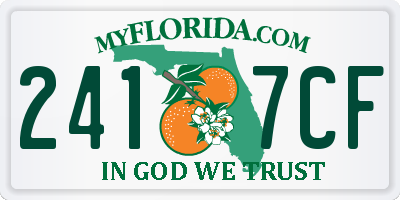 FL license plate 2417CF