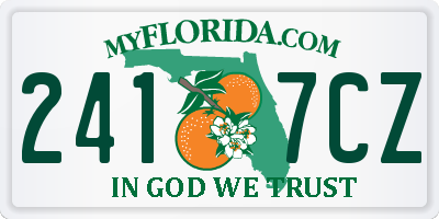 FL license plate 2417CZ