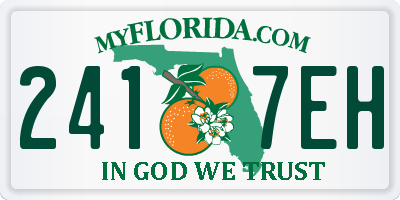 FL license plate 2417EH