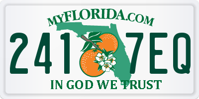 FL license plate 2417EQ
