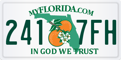 FL license plate 2417FH