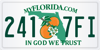 FL license plate 2417FI