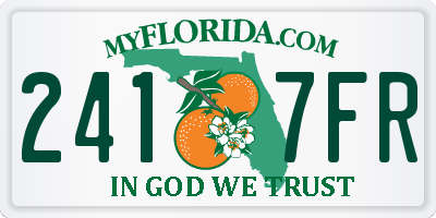 FL license plate 2417FR