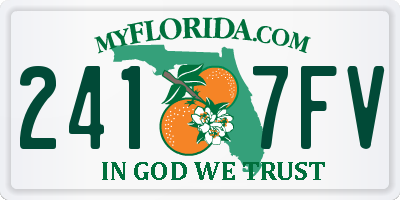 FL license plate 2417FV
