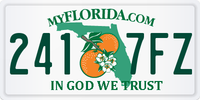 FL license plate 2417FZ