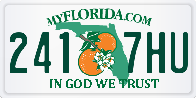 FL license plate 2417HU